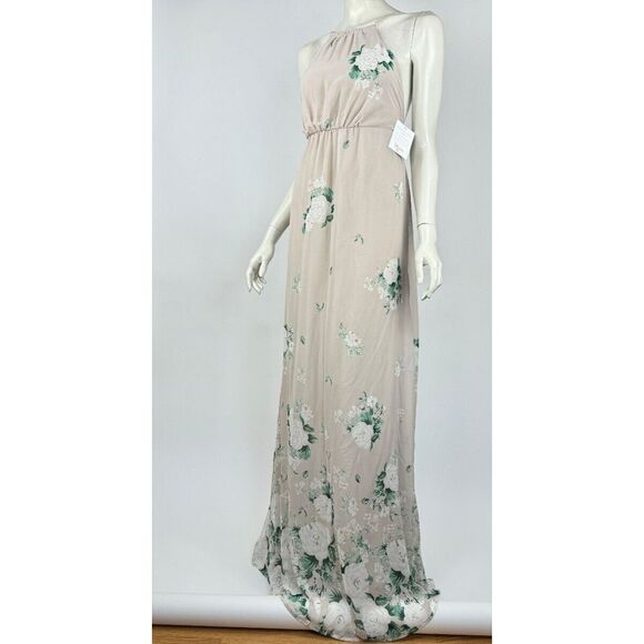 Show Me Your Mumu Amanda Maxi Dress Women XS NWT Bridesmaid Floral Ivory Lined - Picture 4 of 16